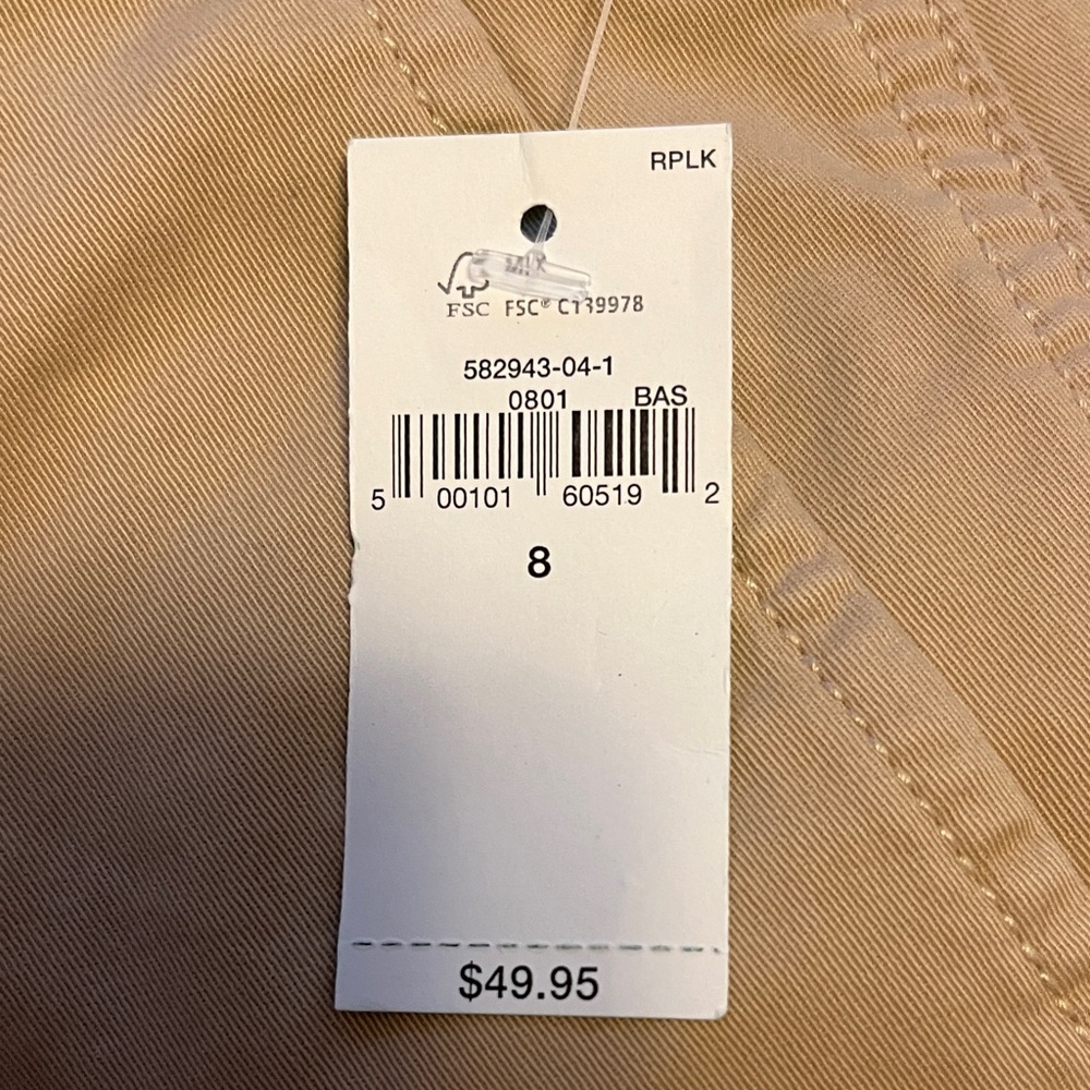 Gap size 8 women’s 4” DOWNTOWN KHAKI SHORT NWT - Picture 10 of 10
